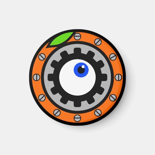 時計用オレンジ マグネット (正面)