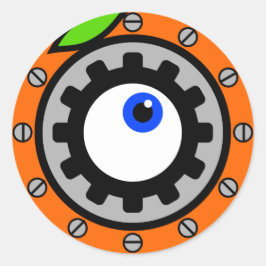 時計用オレンジ ラウンドシール