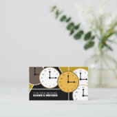 時計用顔、時計学者 名刺 (スタンド正面)