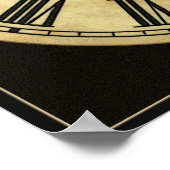 時計監視小型ポスタープリント ポスター (角)