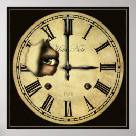 時計監視小型ポスタープリント ポスター