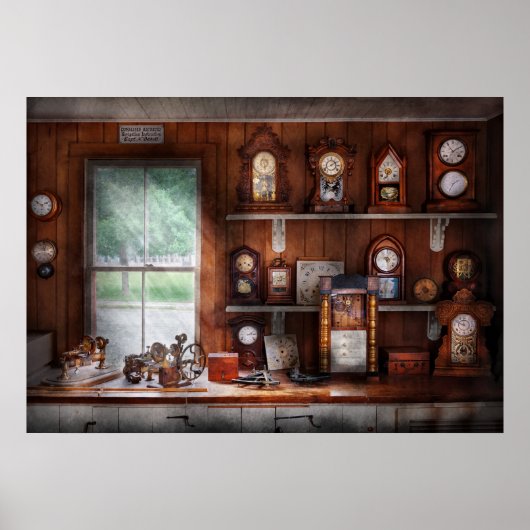 時計職人 – 時計修理店 ポスター (正面)