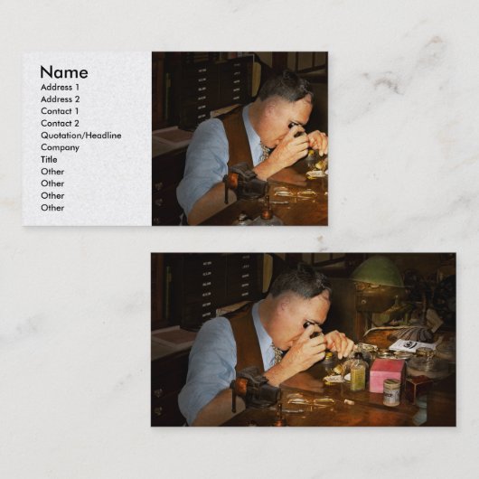 時計職人 – The watchman 1939 名刺 (正面/裏面)