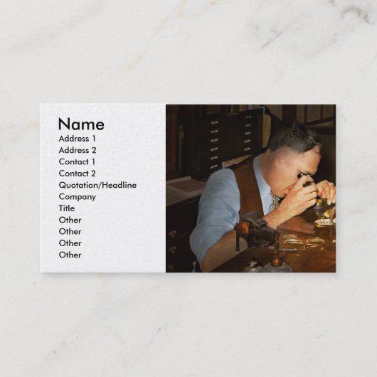 時計職人 – The watchman 1939 名刺 (正面)