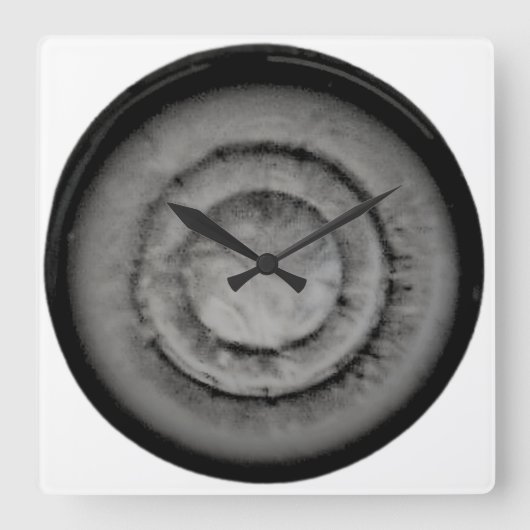 時計芸術およびデザイン スクエア壁時計 (正面)