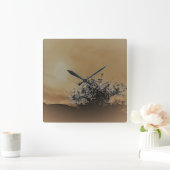 時計芸術およびデザイン スクエア壁時計 (ホーム)