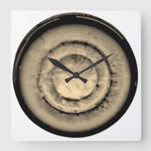 時計芸術およびデザイン スクエア壁時計 (正面)