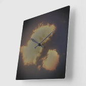 時計芸術およびデザイン スクエア壁時計 (傾斜)