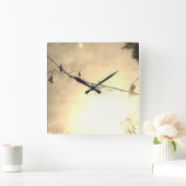 時計芸術およびデザイン スクエア壁時計 (ホーム)