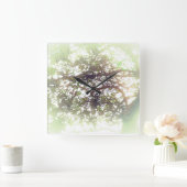 時計芸術およびデザイン スクエア壁時計 (ホーム)