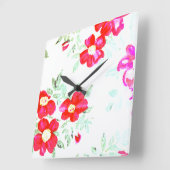 時計芸術およびデザイン スクエア壁時計 (傾斜)