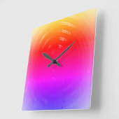 時計芸術およびデザイン スクエア壁時計 (傾斜)