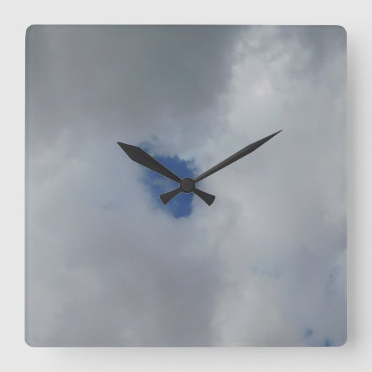 時計芸術およびデザイン スクエア壁時計 (正面)