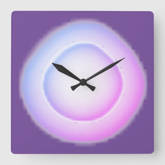 時計芸術およびデザイン スクエア壁時計 (正面)