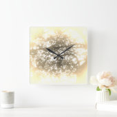 時計芸術およびデザイン スクエア壁時計 (ホーム)