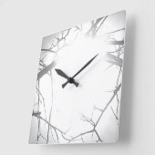 時計芸術およびデザイン スクエア壁時計 (傾斜)