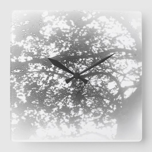 時計芸術およびデザイン スクエア壁時計 (正面)