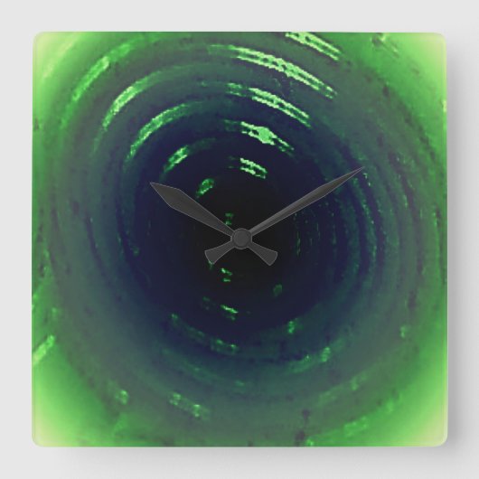 時計芸術およびデザイン スクエア壁時計 (正面)