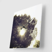 時計芸術およびデザイン スクエア壁時計 (傾斜)