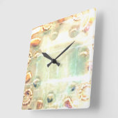 時計芸術およびデザイン スクエア壁時計 (傾斜)