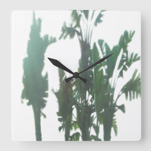 時計芸術およびデザイン スクエア壁時計 (正面)