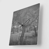 時計芸術およびデザイン スクエア壁時計 (傾斜)