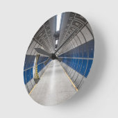 時計芸術的のような遠近法の宇宙船 ラウンド壁時計 (傾斜)