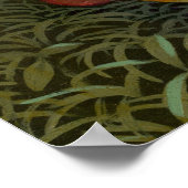 時計製造ドラゴンドゥンク竜の妖精の芸術 ポスター (角)