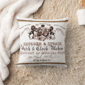 時計製造ヴィンテージ広告 クッション (ブランケット)