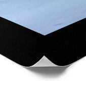 時計静か – 北の冬の森の灰色フクロウ ポスター (角)