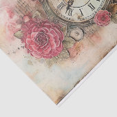 時計魅力的混合媒体 薄葉紙 (詳細)