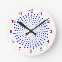 時計 – らせん状の青い星