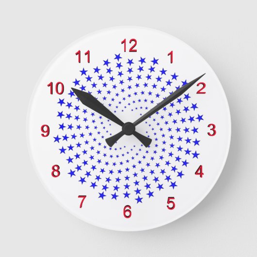 時計 – らせん状の青い星 (正面)