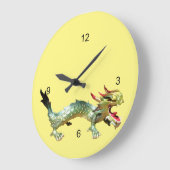 時計 – オリエンタルドラゴンon黄色 (傾斜)