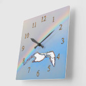 時計 – カモメ(虹のハイライト付き) (傾斜)