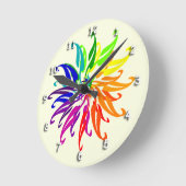 時計 – カラーホイールの葉 (傾斜)