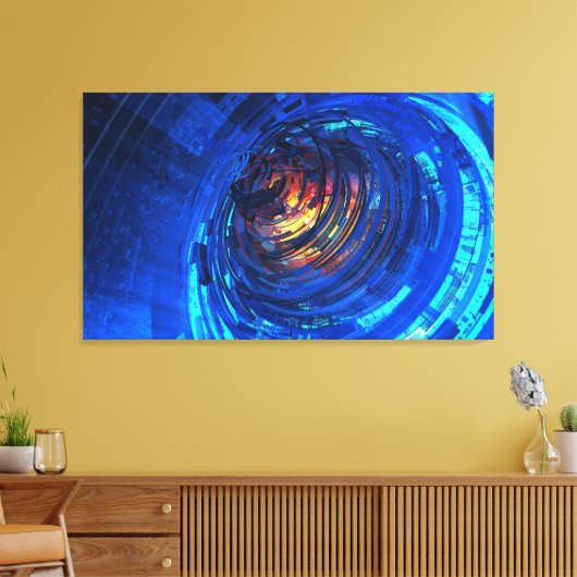 時計 キャンバスプリント (インサイチュ (リビング))