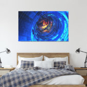 時計 キャンバスプリント (インサイチュ (寝室))