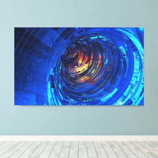 時計 キャンバスプリント (インサイチュ (ウッドフロア))