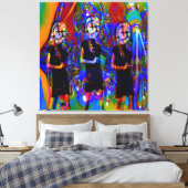 時計 キャンバスプリント (インサイチュ (寝室))