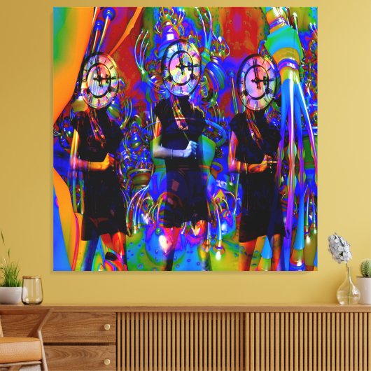 時計 キャンバスプリント (インサイチュ (リビング))