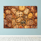 時計 キャンバスプリント (インサイチュ (ウッドフロア))