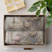 時計、ギア、花とエフェメラ 薄葉紙 (ギフト)