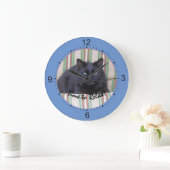 時計 – クッション上の黒猫テスト4 (ホーム)