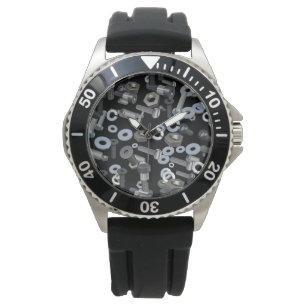 時計 – クラシックステンレス鋼 – ナットとボルト