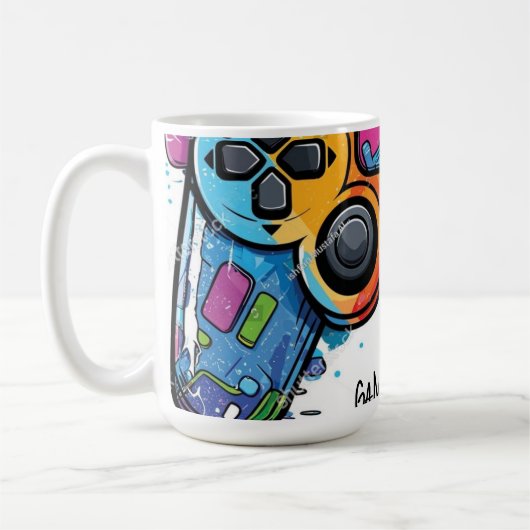 時計 コーヒーマグカップ (左)