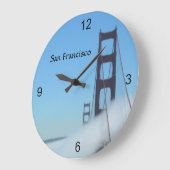 時計-ゴールデンゲートブリッジ、サンフランシスコ ラージ壁時計 (傾斜)