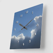 時計 – シルバーライニング付き雲 (傾斜)