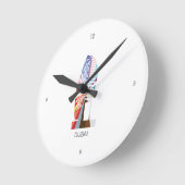 時計-ドバイ ラウンド壁時計 (傾斜)