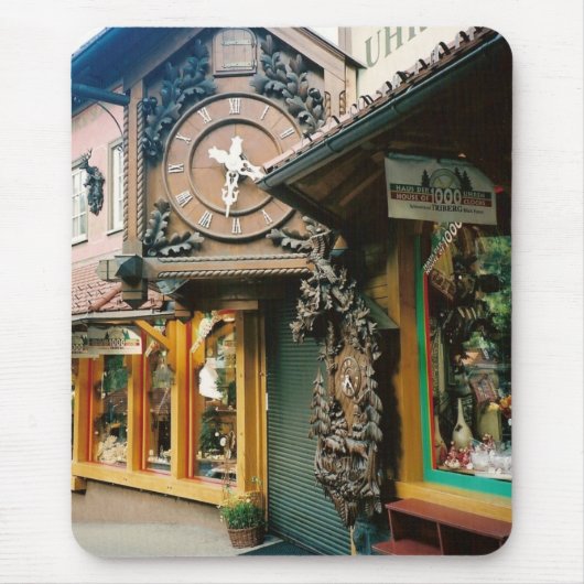 時計-ブラックフォレスト、ドイツ-マウスパッド マウスパッド (正面)